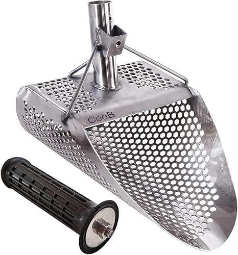 Herramienta universal para detectar metales, pala de acero inoxidable para detección de metales, caza de tesoros (excavadora-7 v2)