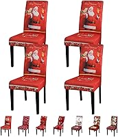 Vista 152 de JQinHome 6 fundas protectoras para sillas de comedor, de alta elasticidad, extraíbles y lavables, para el hogar, fiesta, hotel, ceremonia de boda