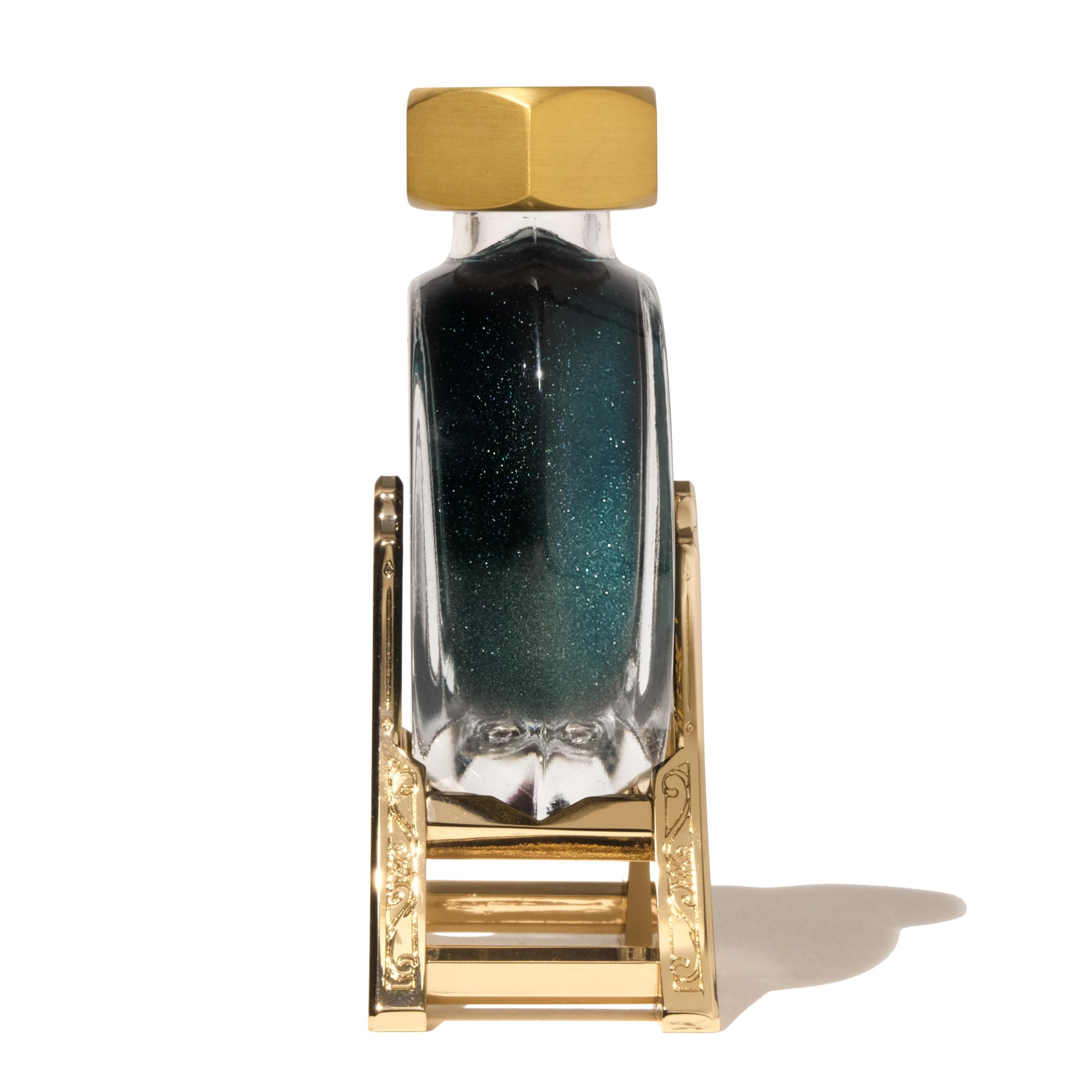 Ferris Wheel Press, Ink Carriage, Golden Polished Metal Holder for 38ml Ink Bottle