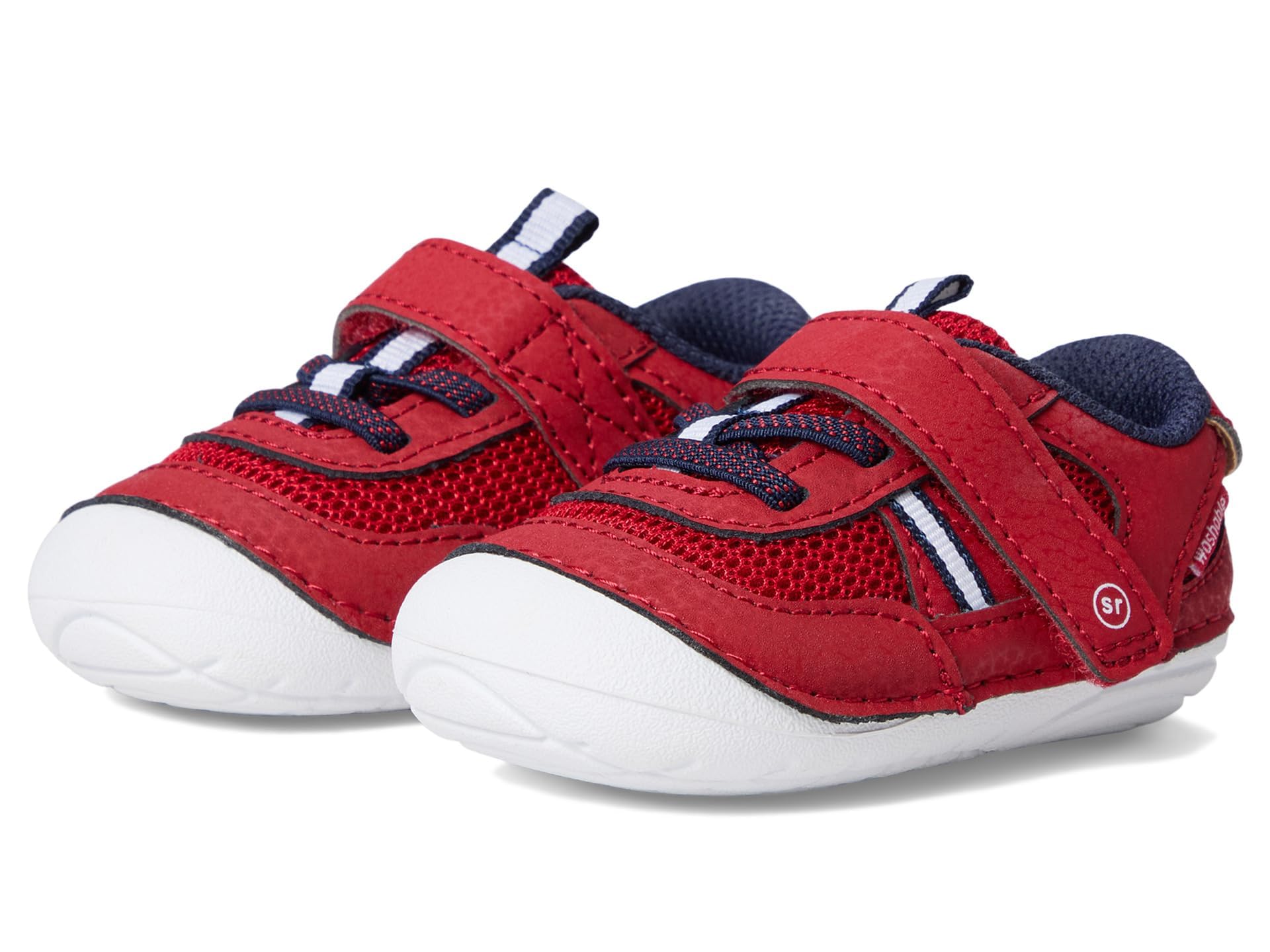 Stride Rite Boy's SM Apollo (Infant/Toddler) First Walker Shoe, Red, 4 Wide