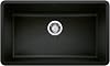 BLANCO Precis Super Single Kitchen Sink, Coal Black