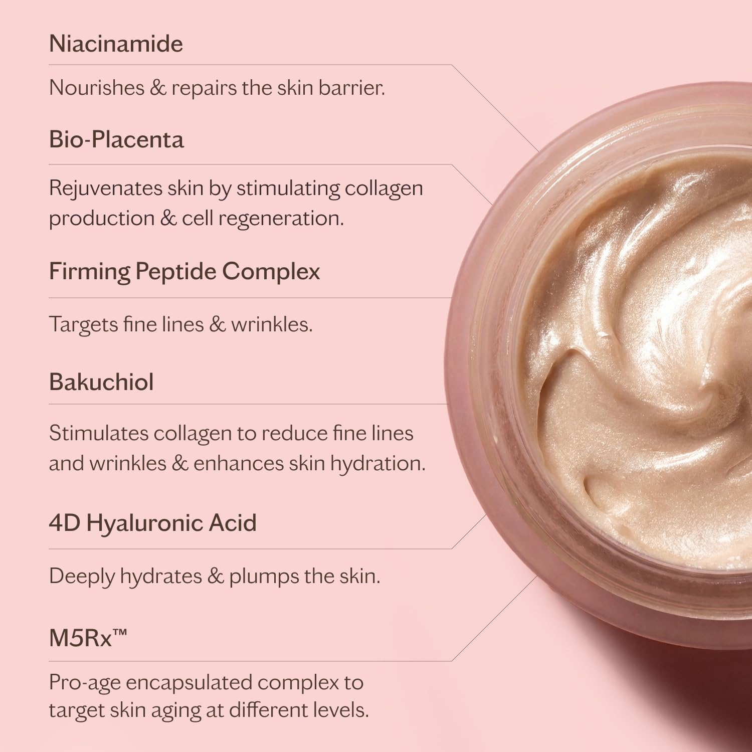 MZ SKIN Intensive Bio-Placenta Eye Cream 0.5 fl oz | Advanced Firming Eye Cream with Bio-Placenta & Multi-Layer Hyaluronic Acid | Lifts, Hydrates & Brightens