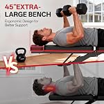 JOROTO Adjustable Weight Bench for Full Body Workout, Foldable Workout Bench with 1000LBS, Flat Incline Decline Bench with Hyper Back Extension, Roman Chair, Ab Sit-Up Bench for Home Gym
