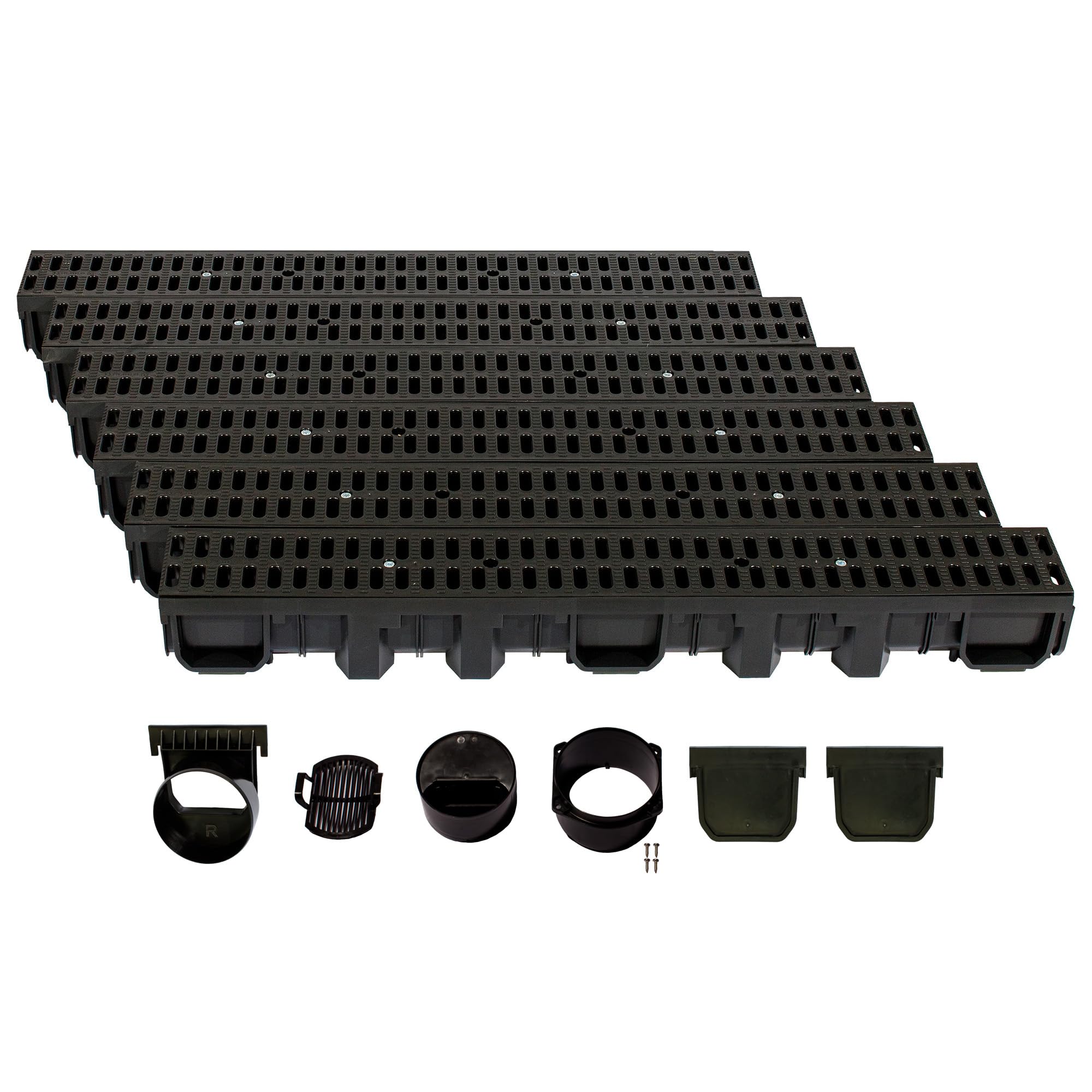 ScarMaxx - Entwässerungsrinne Set - Bodenrinne - Stegrost Classic Schwarz - Bild 56 von 91