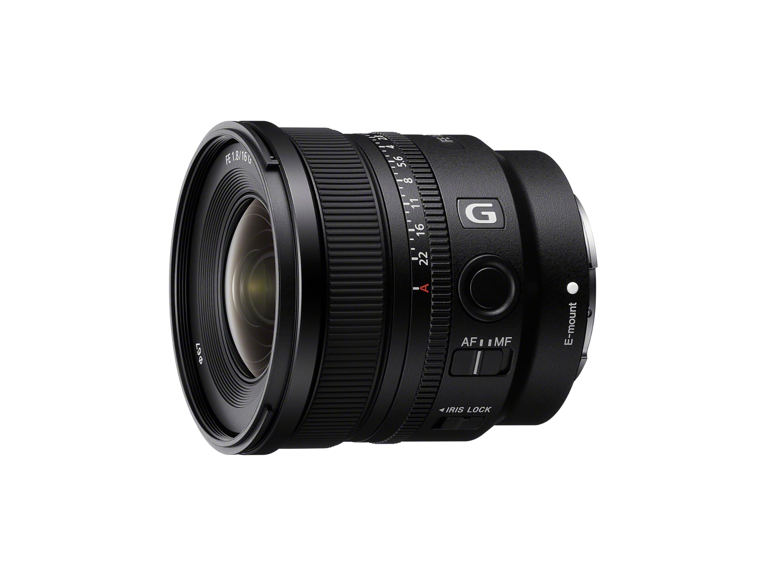 Objectif à Focale fixe Sony FE 16 mm f 1.8 G Noir Monture Sony E