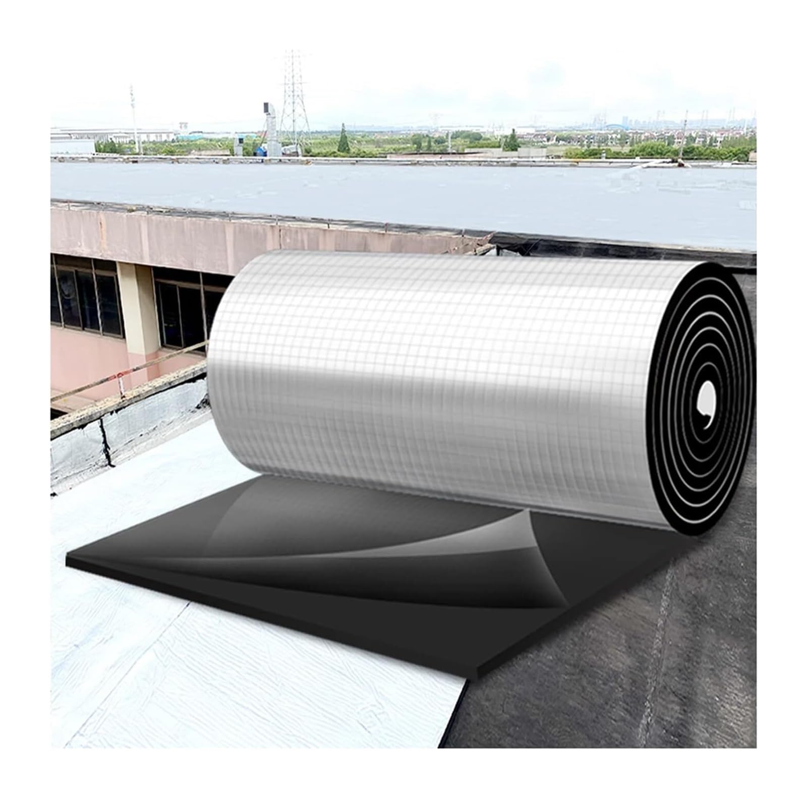 EBZFASO Double Aluminium Bubble Insulation Foil, Double Reflective Insulation Roll Aluminium(30mm(thk),1 * 10M (10m²))