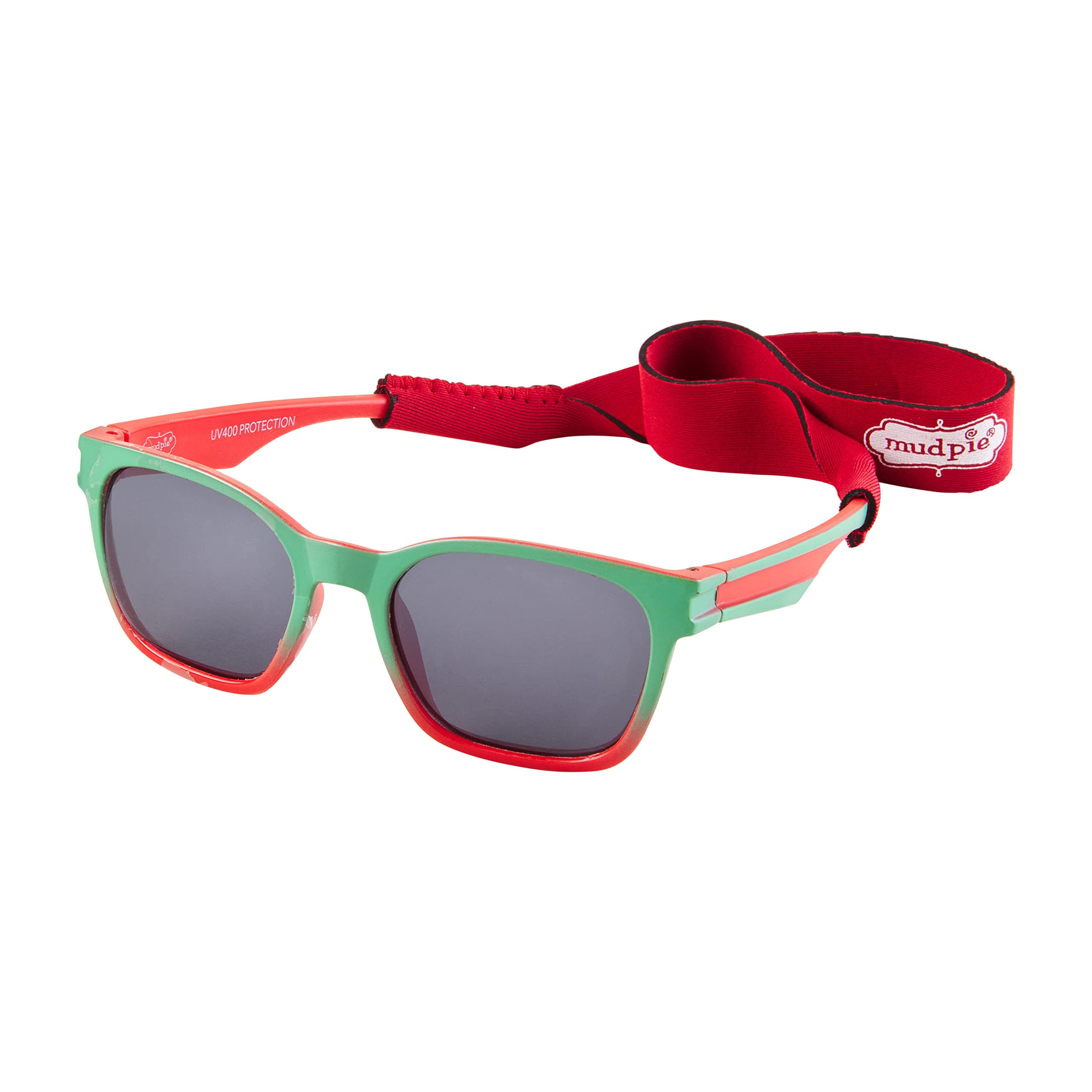 Mud Pie Glam - Juego de lentes de sol y correa para niño pequeño