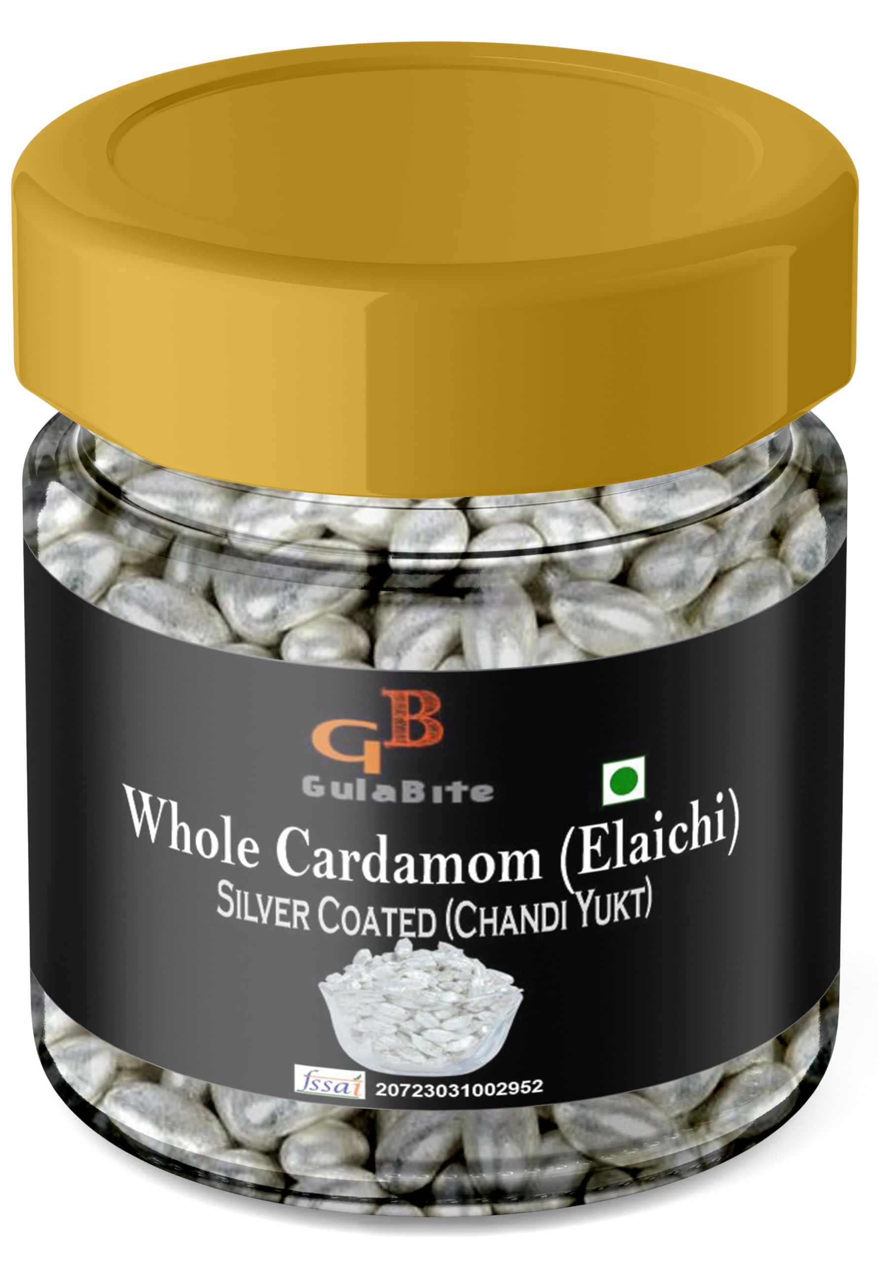gulabite silver coated elaichi - 25gm