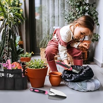 Gardening Tools Set,21 pieces Stainless Steel Heavy Duty Garden Hand Tool Kit with 7-Pocket Storage Bag, Gardening Gifts for Women & Men, Portable Tool Organizer for Seeds & Tools