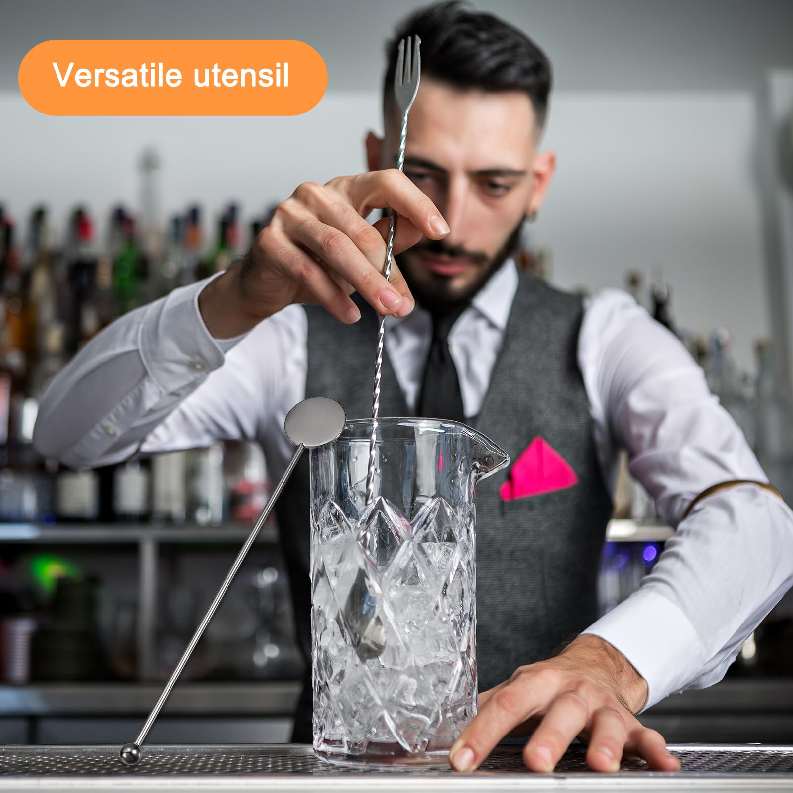 Weihnachtliche Glas-Rührstäbchen – Baumform, Wiederverwendbar Für Cocktails & Kaffee