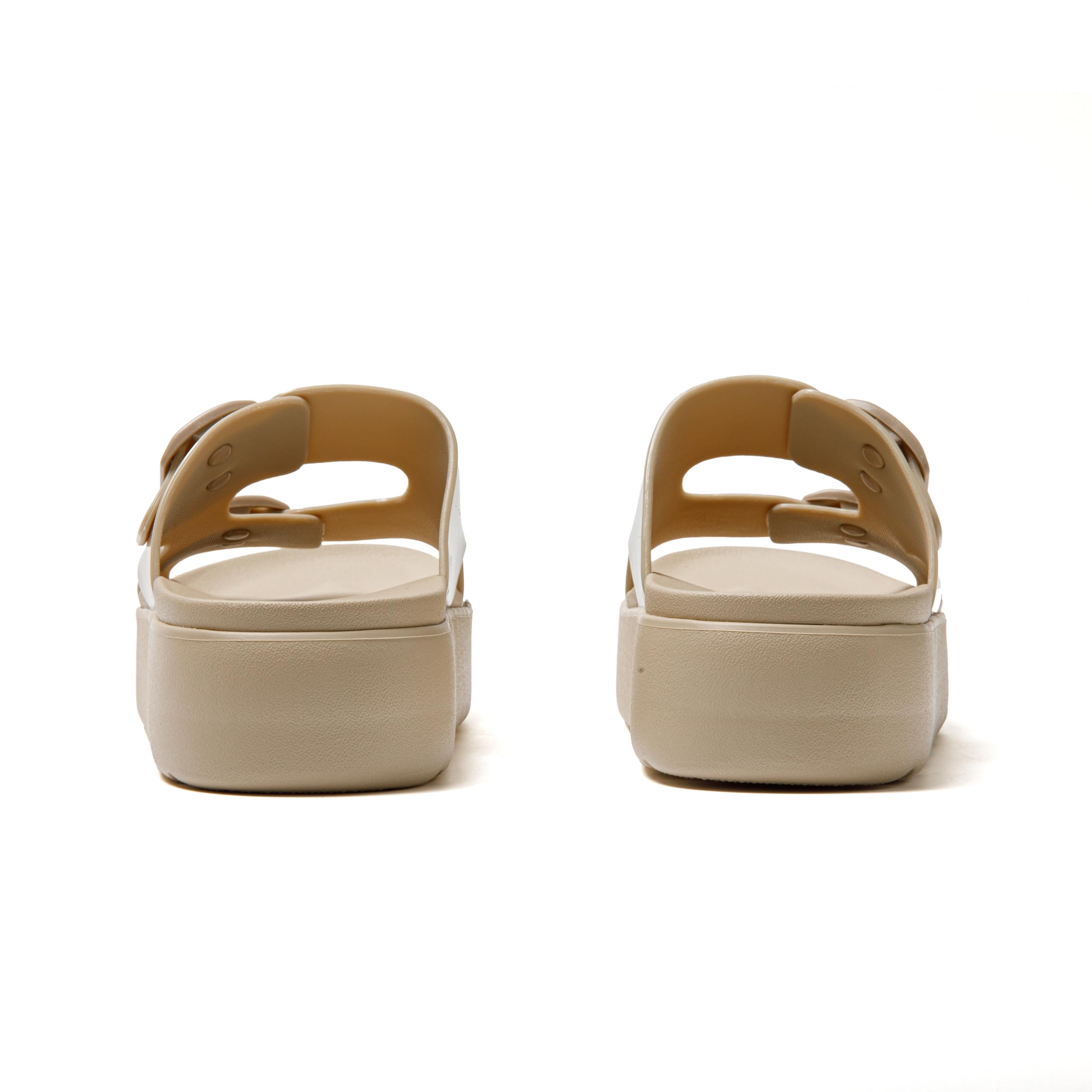 JOTA KA Sandalias Plataforma Mujer – Chanclas con Doble Hebilla, Suela Gruesa Antideslizante, Estilo Confort Diario