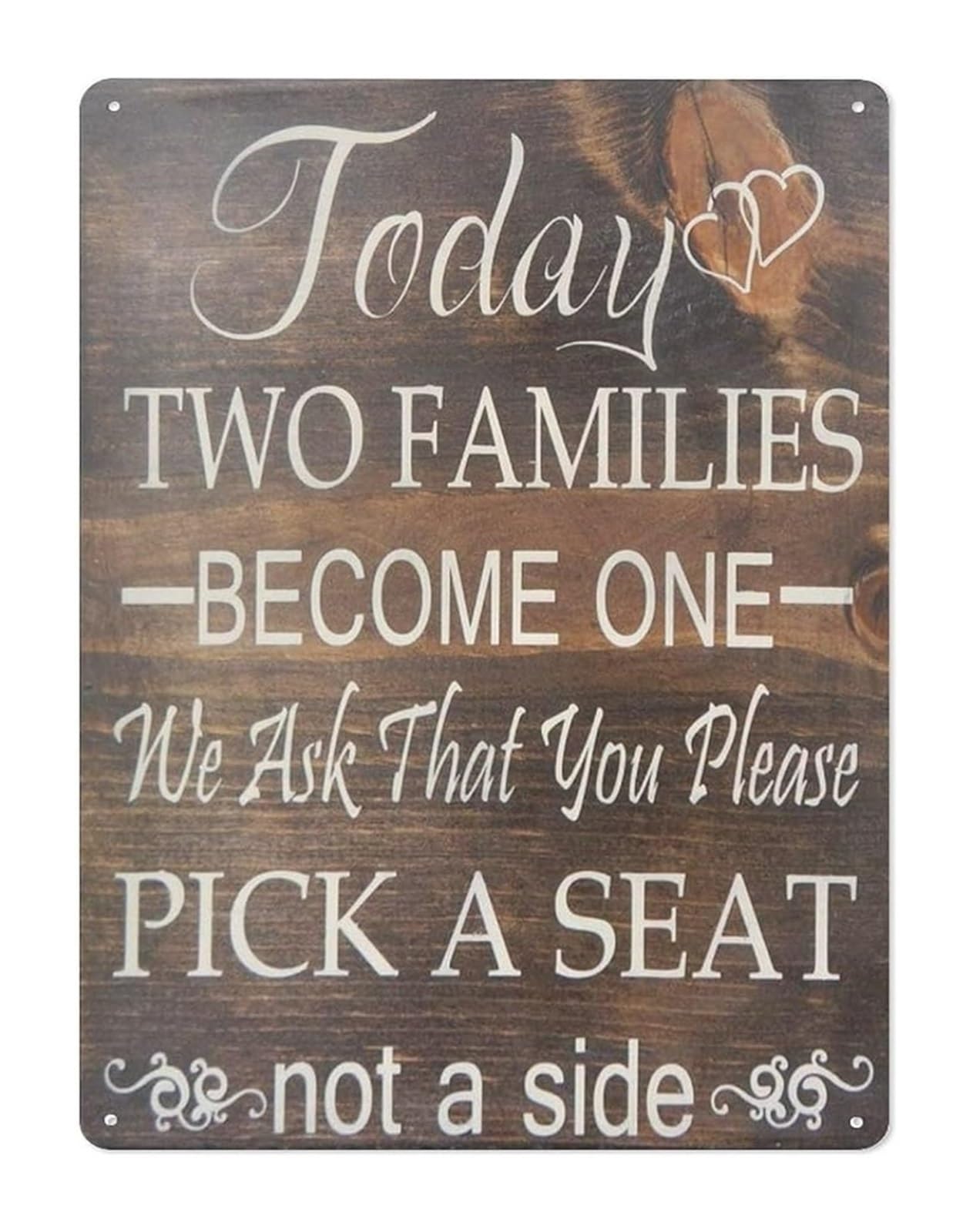 PKNVKZIDK Unity Quote Wedding Sign Metal Tin Plaque Rustic Vintage Wall Decor for Reception Home Newlyweds Gift 8 X 12 in