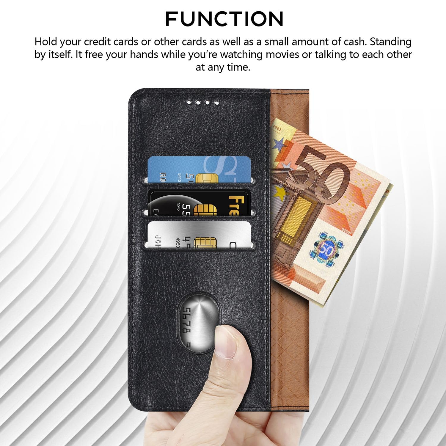 Custodia Portafoglio Flip Con Chiusura Magnetica Per Honor 6A - Finta Pelle Color Caffè - Cadorabo - 3
