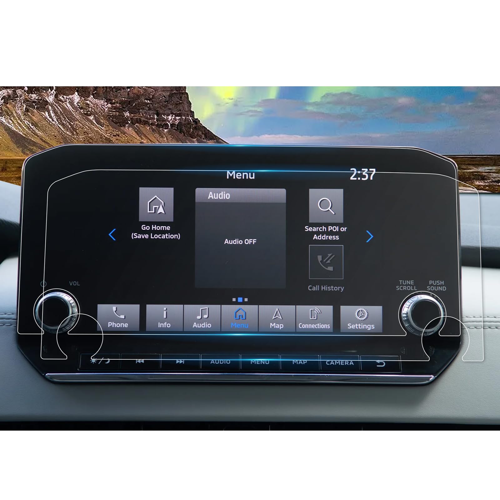 YEE PIN 2022 2023 2024 2025 Mitsubishi Outlander Screen Protector for 2024 Mitsubishi Outlander Accessories SE/SE Black Edition/SEL/SEL Black Edition/Black Edition 9In Nav Screensaver Anti-reflection