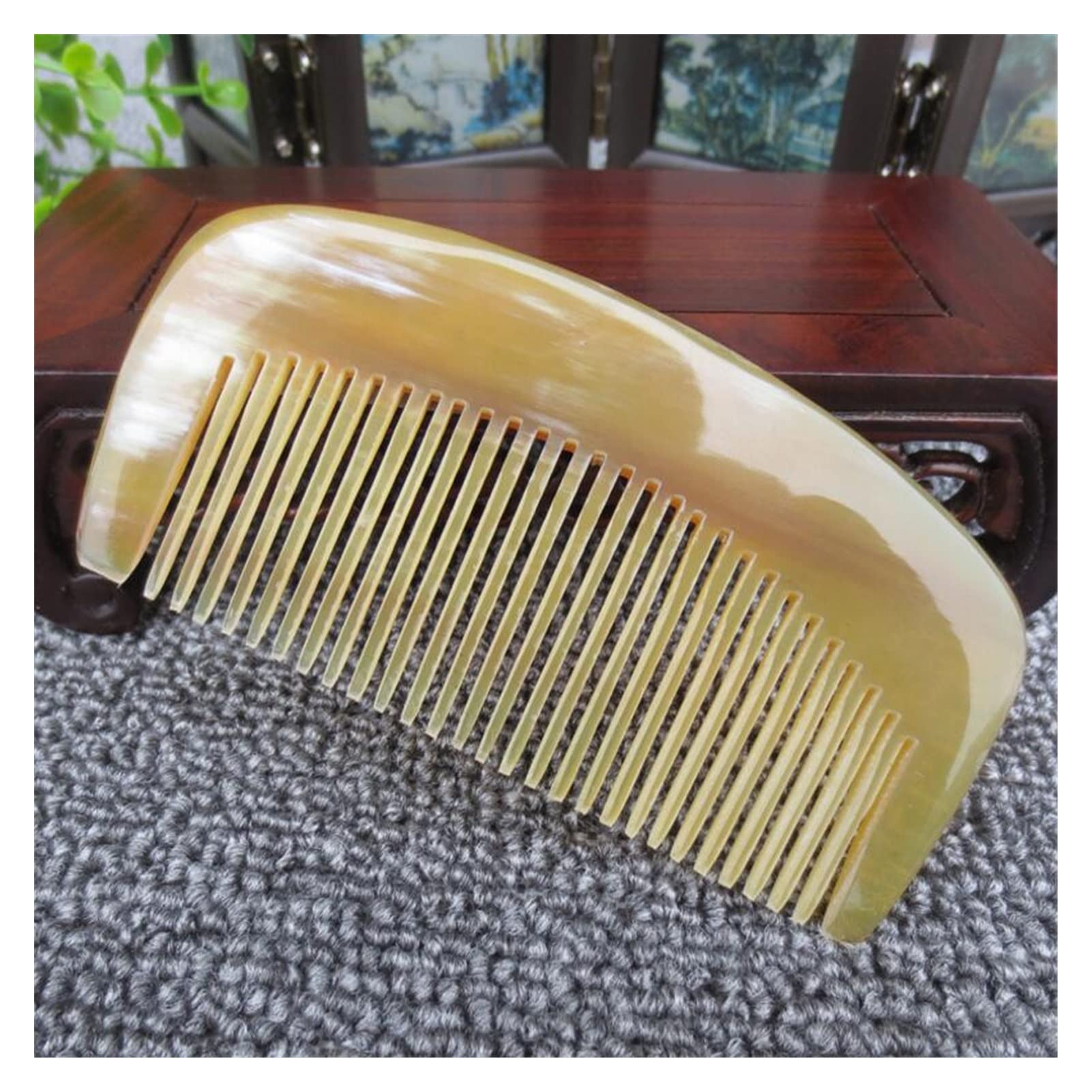 4pcs 13/10 cm natürlicher Kamm Breiter Zahnkopf Haarbürste Frisuren Kämme Peine Bart Kamm (Color : 10cm)