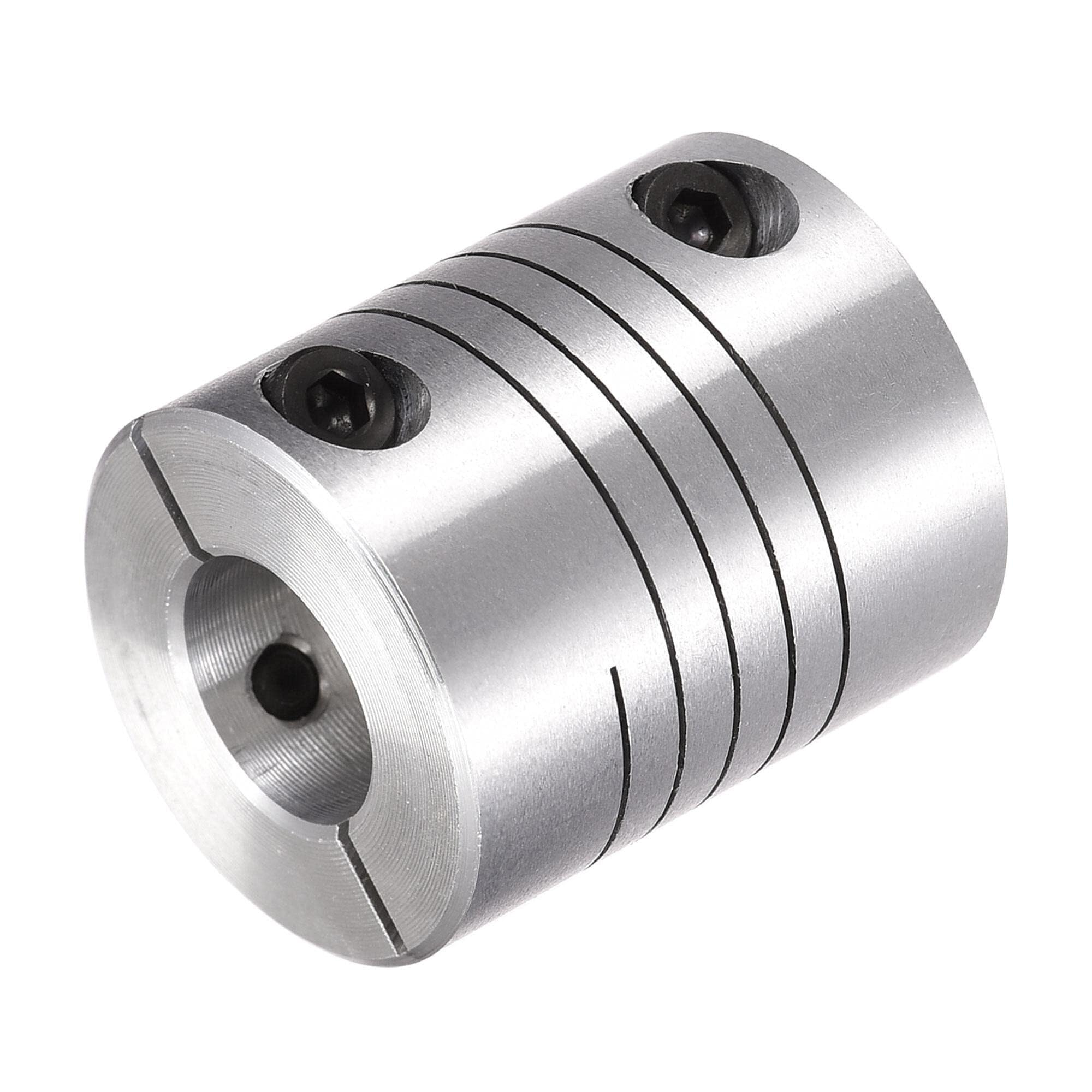 Acoplamiento helicoidal para ejes 25mm x 30mm, agujero de 9mm a 12mm, aleación de aluminio, paquete de 2