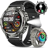 Smart Watch for Men Fitness Tracker: Bluetooth Waterproof Make Answer Call Digital Mens Watches Running Smartwatch for Android Phones iPhone Samsung Compatible Step Pedometer Sleep Heart Rate Monitor