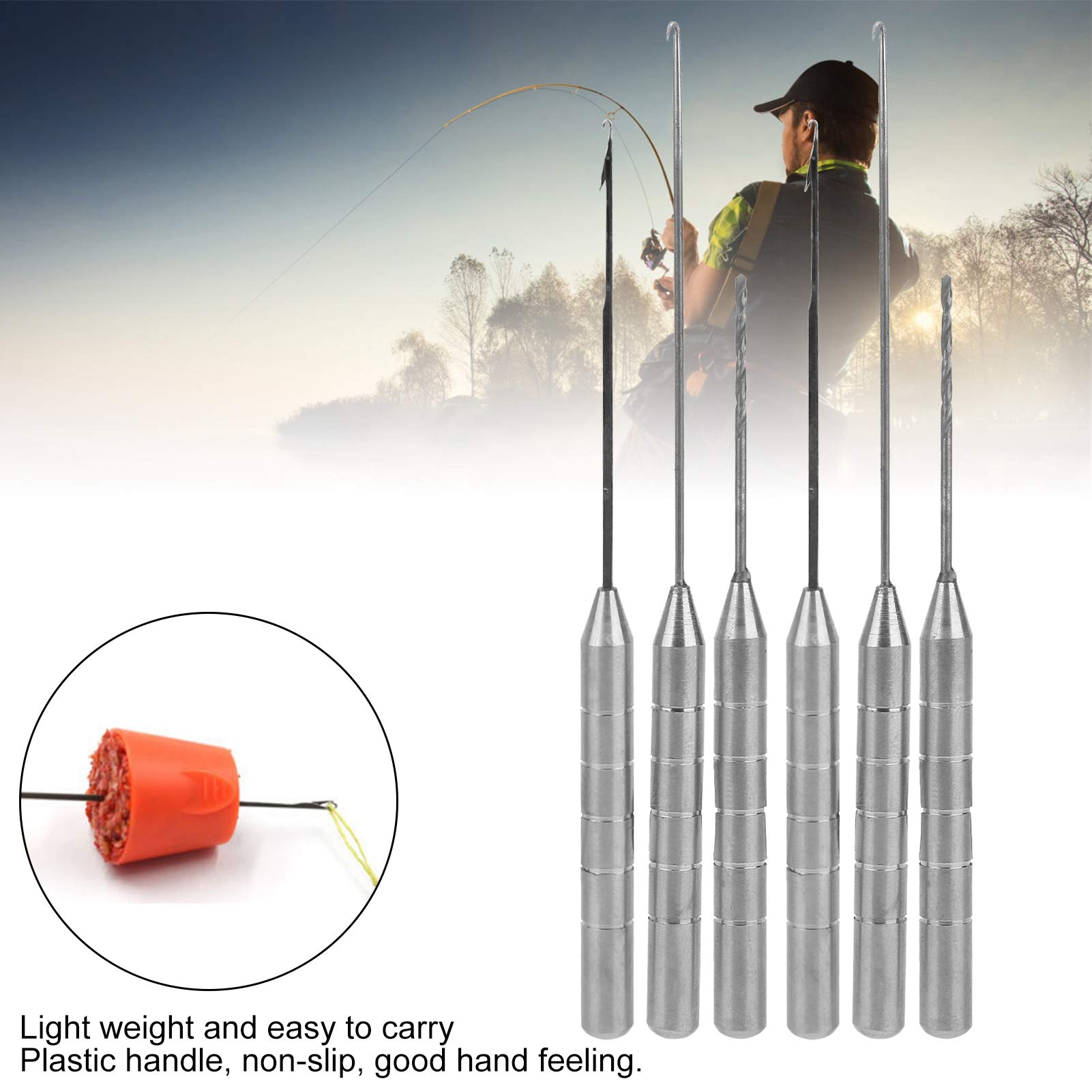 Portable Fishing Rigging Combo Bait Needle Kit Baiting Fasten Bait Needle for Fishing