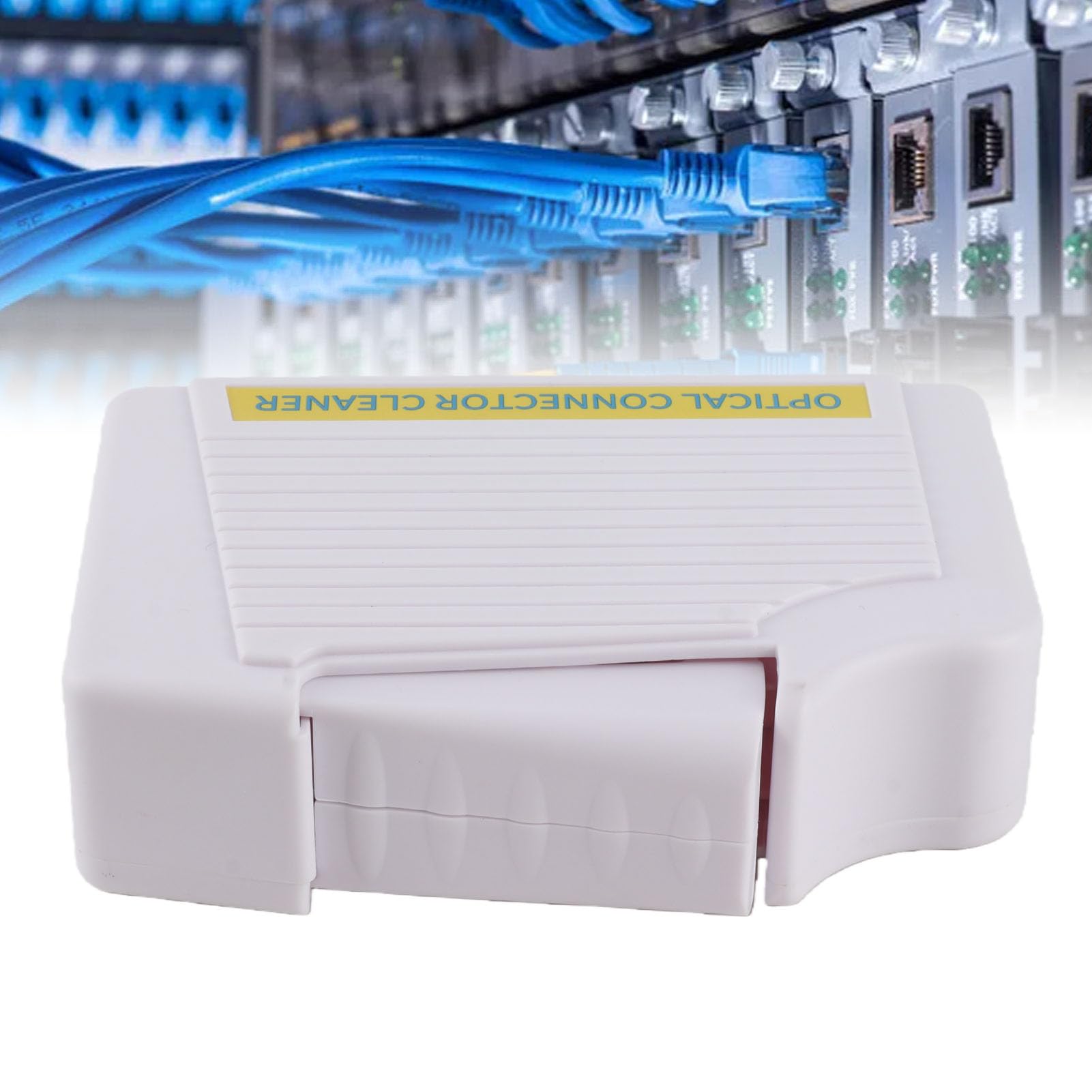 Boîte de Nettoyage à Fibre Optique pour Connecteurs SC FC LC ST, Légère, sans Peluches, Propre sans Alcool, Aspect Blanc, Facile à Transporter