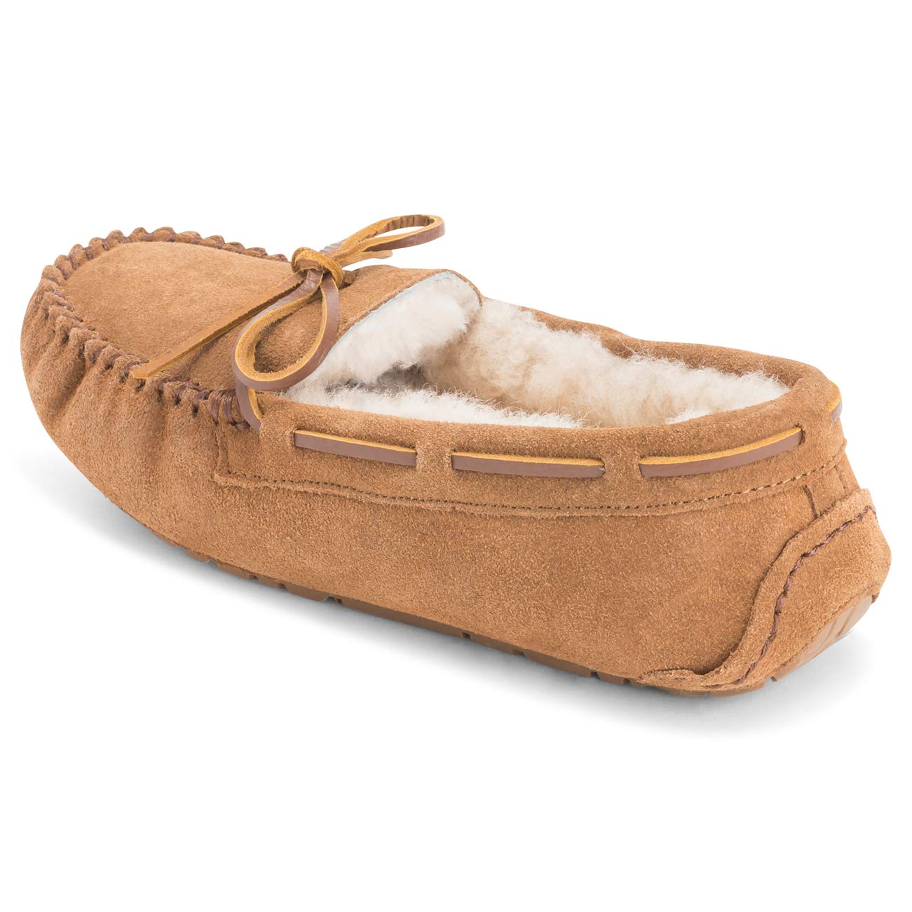 Polar Womens Moccasins Real Suede Australian Loafers Slippers - 5 - TAN38 YC0225