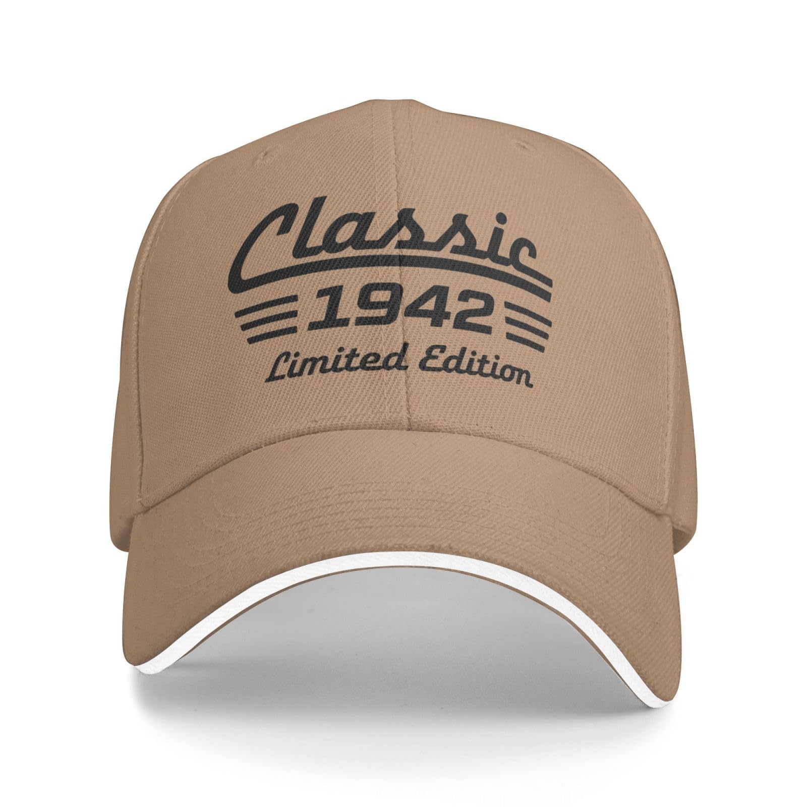 ACEPrints Classic 1942 Limited Edition Hat Vintage Birthday Baseball Cap Natural