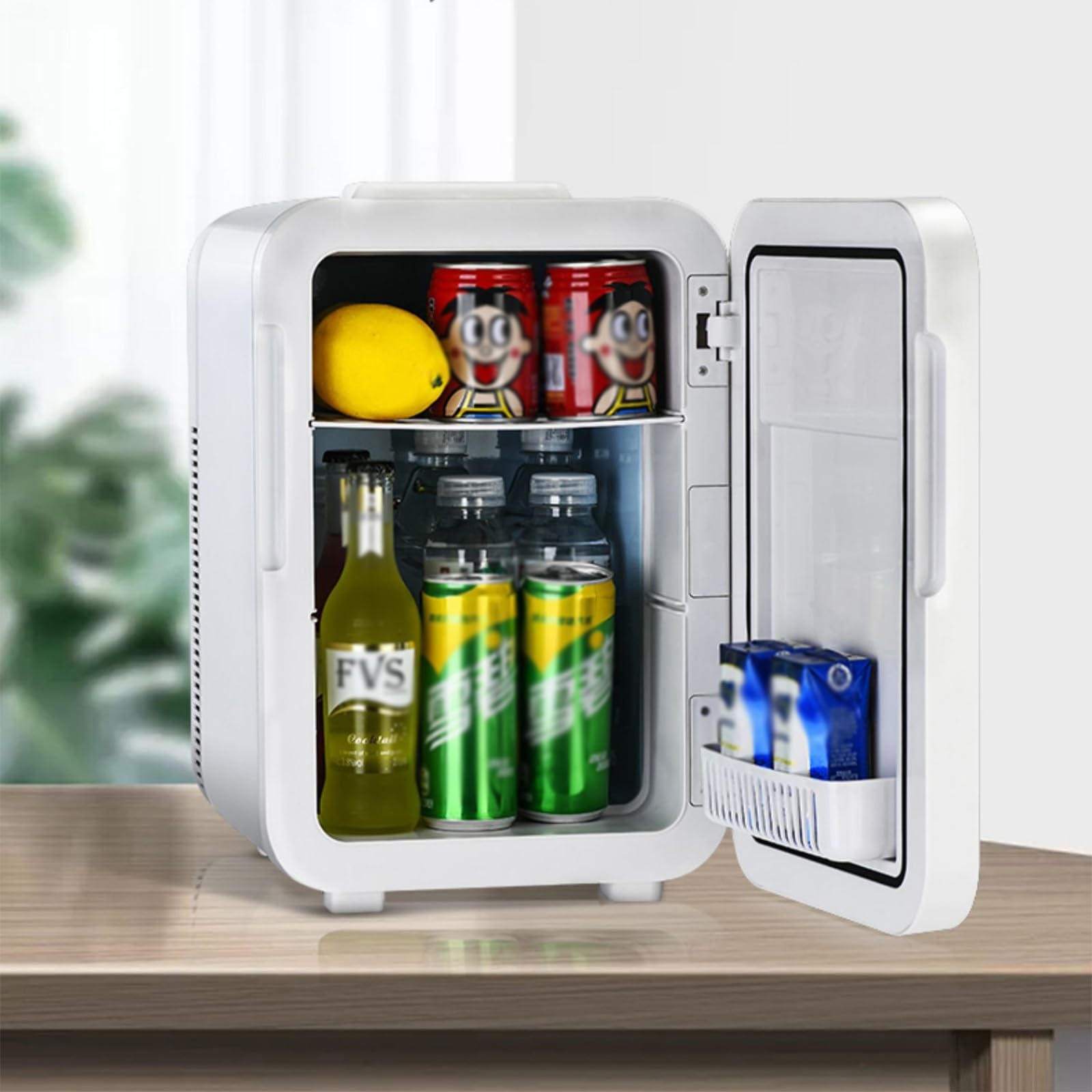 Refrigerador compacto, mini refrigerador ajustable perfecto para dormitorio, apartamento, oficina, caravana, garaje, sala de estar