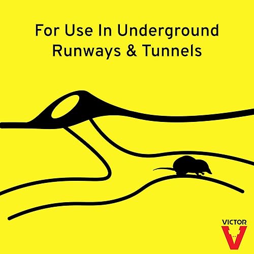 Miniatura 3 de Victor M6009 Moleworms venenosos, amarillo para roedores