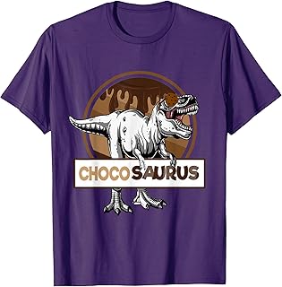 Milk Chocolate Day Lovers Chocosaurus T Rex Dinosaur Candy T-Shirt