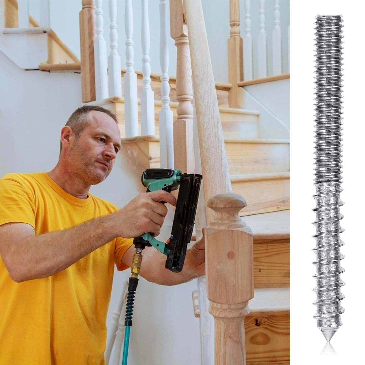 Hexagonal Socket Screw 6Pcs Stainless Steel Self Tapping Bolts
