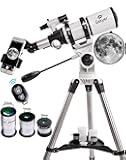 Telescope, Telescopes for Adults, 80mm AZ Space Astronomical Refractor Telescope Kids, Adults Astronomy, German Technology Scope