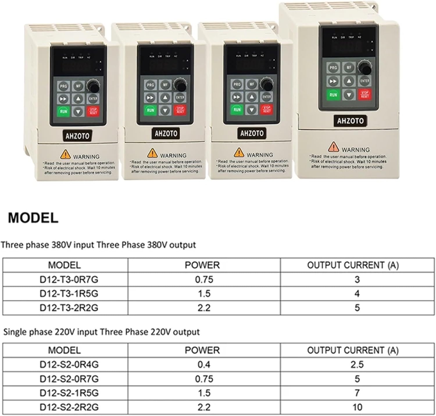 380V Solar VFD Variable Frequency Drive Converter Inverter 1.5/2.2 KW Motor Speed Controller(2.2kw)