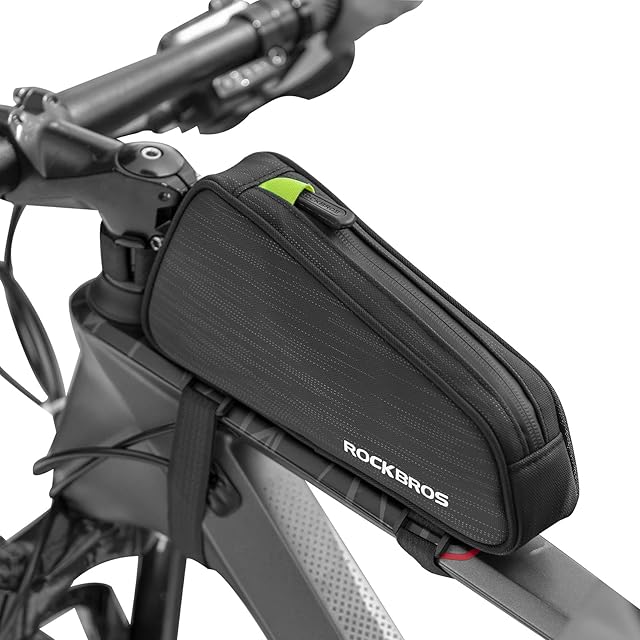 ROCKBROS Torba na Ramę Torba Rowerowa na Górną Rurę Torba Rowerowa o Wąskim Kształcie na MTB, Rower Wyścigowy, E-Rower ok. 1,1 L