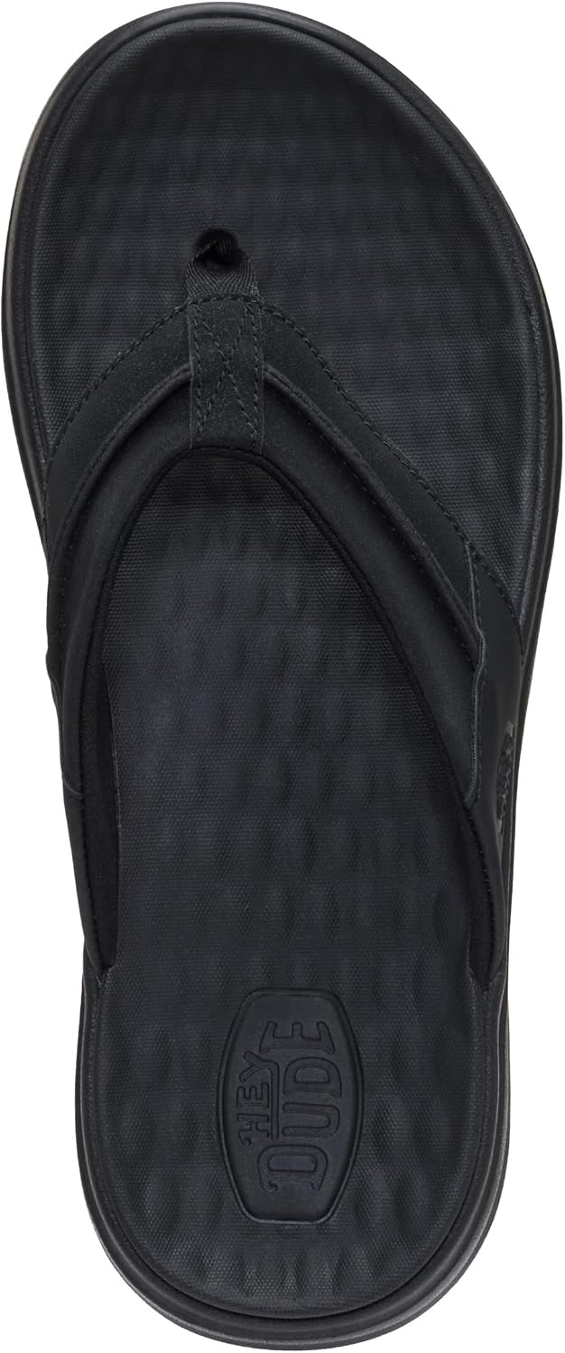 HEYDUDE Men's Finn Flip Sandal | Lightweight Easy On Style | Travel Ready Casual Flip Flops for Men