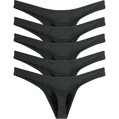 iKingsky Men's Thong Underwear Sexy Low Rise T-Back Under Panties