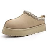 ZERISM Women's Slippers Platform Mini Boots Short Ankle Boot Fur Fleece Lined Sneakers House slippers Anti-Slip Boot For Outdoor