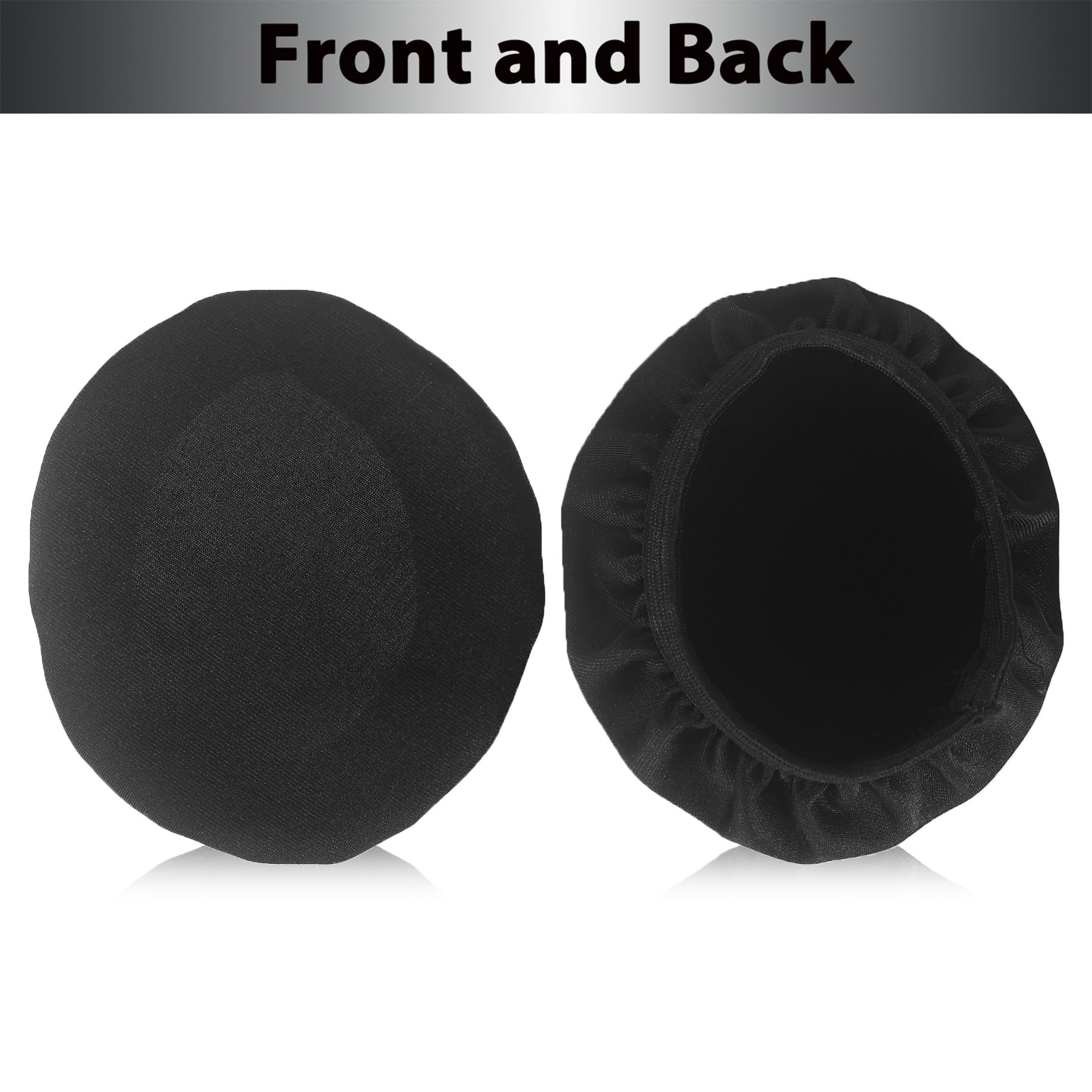 Adhiper Headphone Covers Ear Covers, 2 Pairs Ice Silk Fabric Ear Pads Covers for Gym, Gaming, Washable & Stretchable Headphone Sweat Covers for Headphones 8-11cm(3.1" - 4.3") Earpads 4