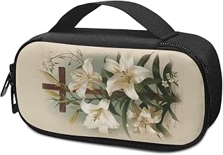 Lily Cross Diabetic Supplies Bag Carrying Case for Diabetes Testing Kit, Blood Glucose Monitor Kit with Meter, Blood Sugar Test Strips, Lancets, Lancing Device, Alcohol Wipe