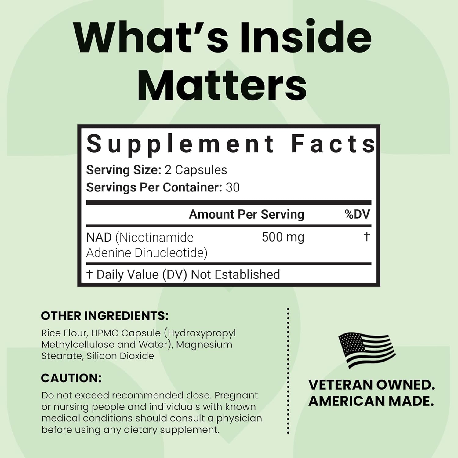 Luma Nutrition NAD+ Supplement 1000mg (500mg per Capsule) – Aging Plus Energy, Metabolism & Cellular Support – Pure NAD Supplements for Women & Men, Made in USA - Image 4