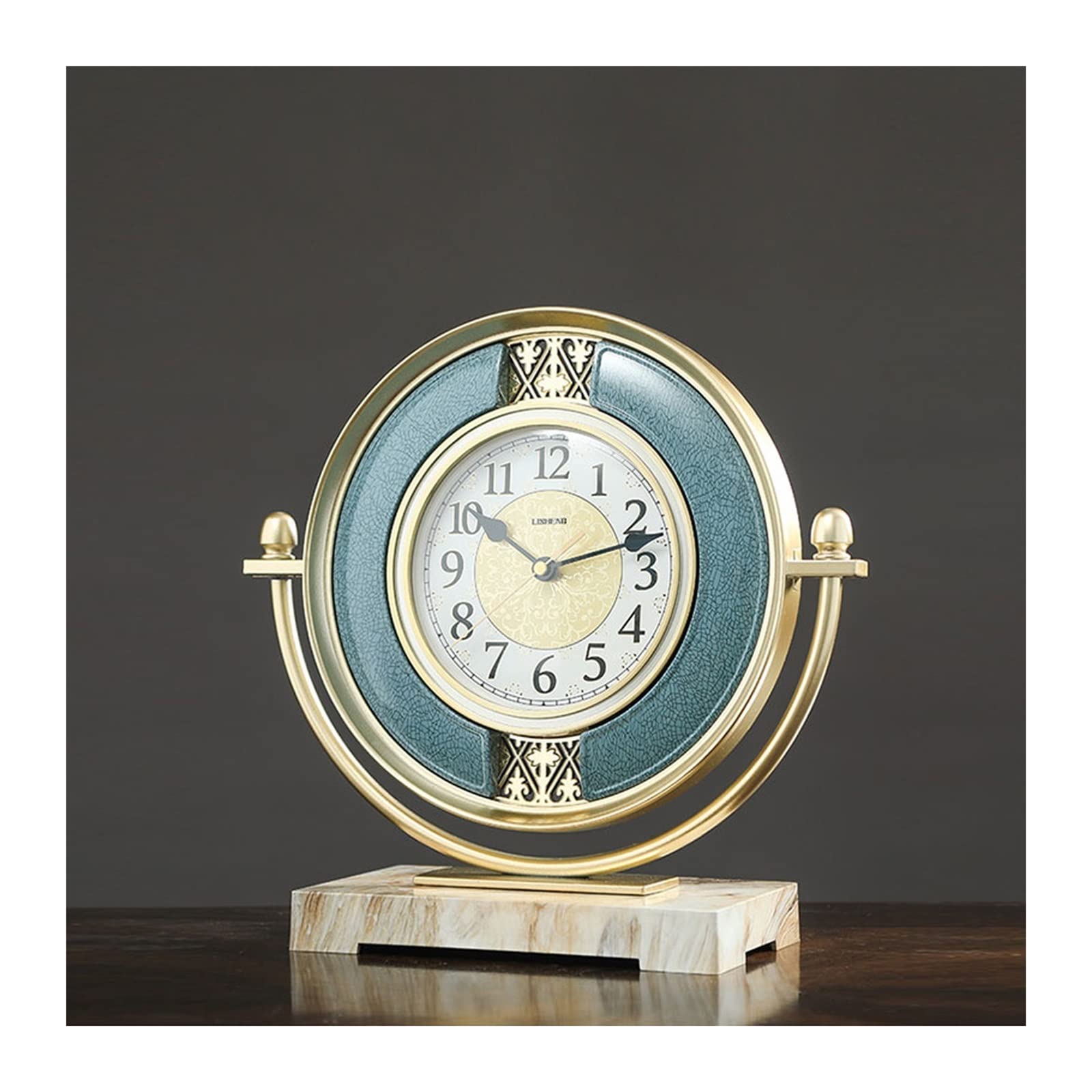Reloj de mesa SISWIM con péndulo para decoración de salón y mueble de televisión