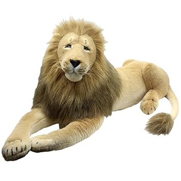 TAGLN Giant Stuffed Animals Lion Toys Plush Lifelike 45 Inch