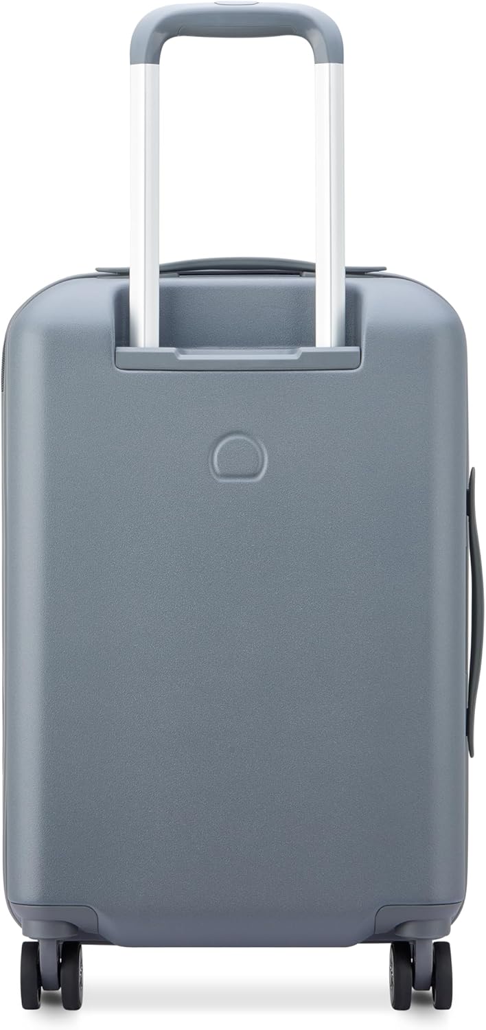 United Colors of Benetton UCB Hardside Luggage with Spinner Wheels, Steel Grey, Carry-On 19 Inch