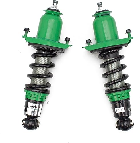 Miniatura 4 de Rev9 R9-HS2-047 Hyper-Street II Kit de descenso de suspensión de coilover, amortiguador monotubo con ajuste de rebote de 32 clics, longitud completa