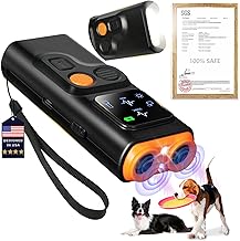 2025 U.S. Design - Bark Shield for Dogs [200% Frequency Modulated Ultrasound - German Control Chip] [100% Safe] 1-Second Activation, Dog Bark Deterrent Devices for Indoor and Outdoor Use (Orange)
