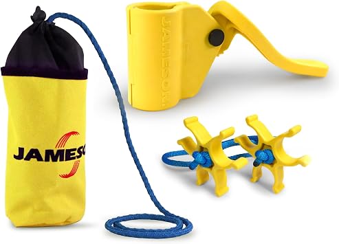Jameson Pole Pruner Accessory Kit Includes Pole Grip, Rope Bag & Rope Ratchet Fits Fiberglass Poles & Cut-Safe Pruners High-Visibility Yellow