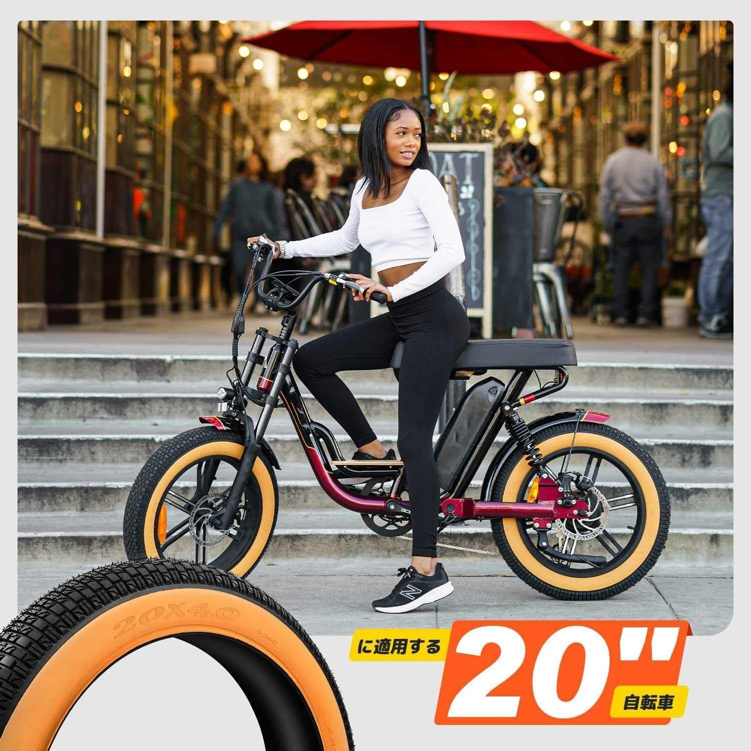 20x4.0 Opona Fat, 20x4.0 Opona Odporna na Przebicia i Pęknięcia, Wytrzymała Guma do Rowerów Górzystych, Elektrycznych, Terenowych, Szeroki Wzór Bieżnika dla Maksymalnego Przyczepienia(TIRE)