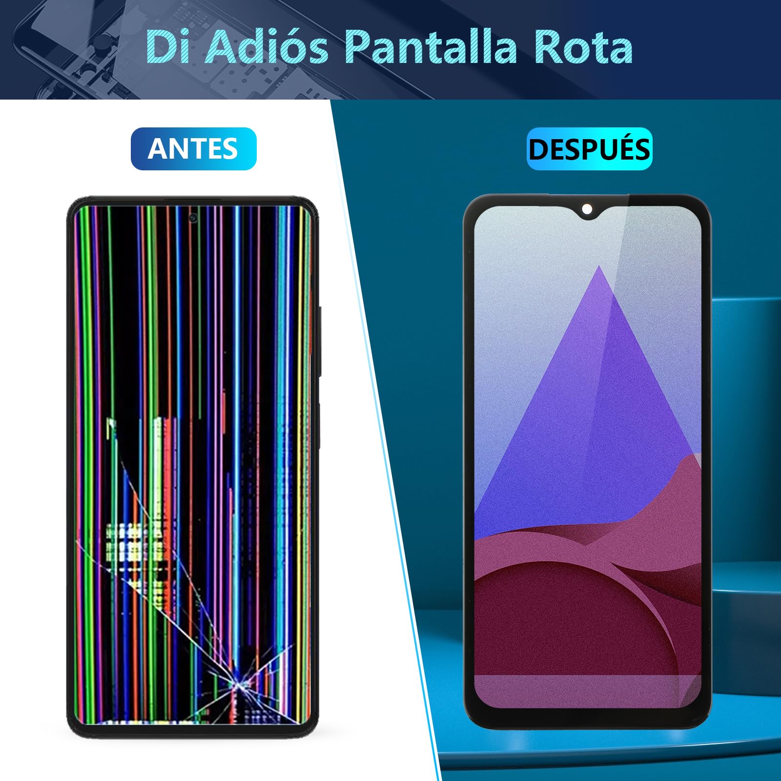 RongZy Pantalla para Samsung Galaxy A16 4G A165F/A165M Pantalla Táctil LCD Kit de Pantalla de Repuesto Ensamblaje Digitalizador de Reemplazo con Herramientas