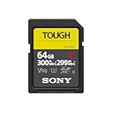 TOUGH-G series SDXC UHS-II Card 64GB, V90, CL10, U3, Max R300MB/S, W299MB/S (SF-G64T/T1), Black