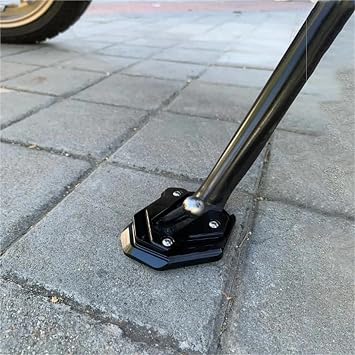 Motorcycle Kickstand Pad Parking Soft Ground Anti Dumping Accessories For Suzuki For GSR 750 2011-2016 Support Rack(Gold)