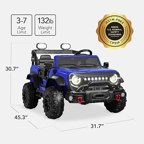 Vista 100 de Best Choice Products - Camión de 12 V con control remoto para montar, Rosado