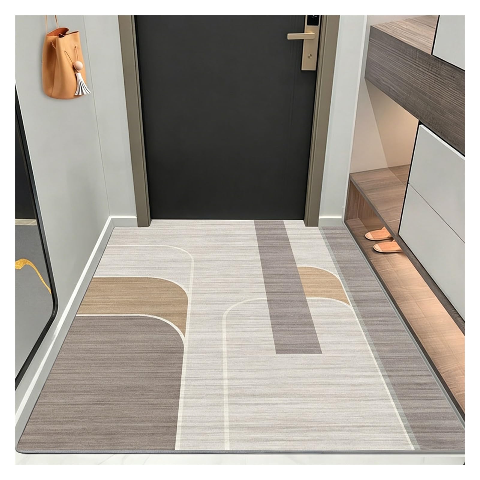 Tapis carré antidérapant contre les glissades, carpette pour sol de bureau et balcon